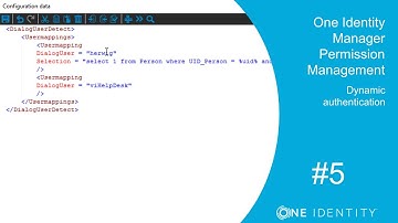 Identity Manager | Permission Management #5 | Dynamic authentication