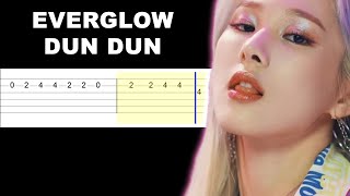 Everglow - Dun Dun Easy Guitar Tabs Tutorial
