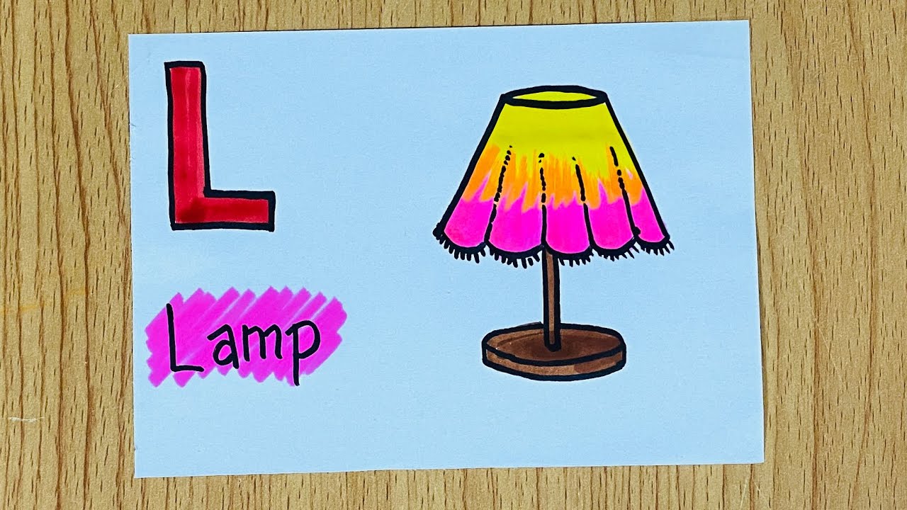 Lamp Drawing - How To Draw A Lamp Step By Step