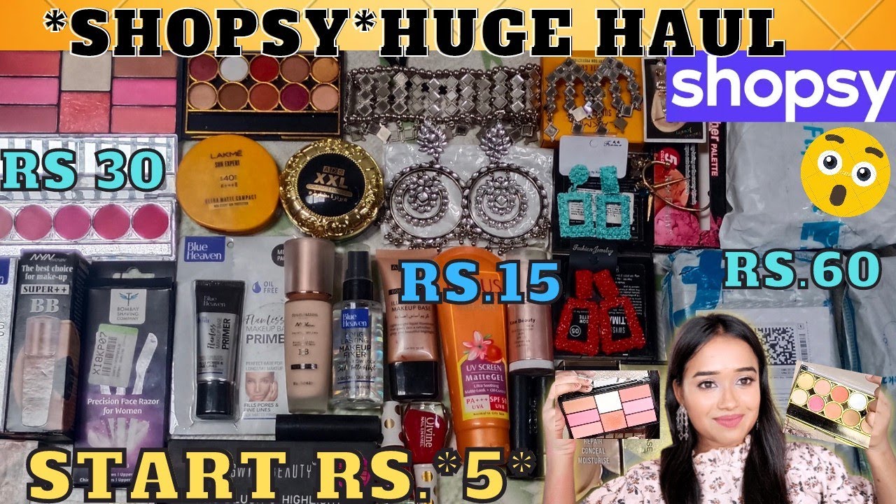 *Shopsy* Huge haul !! shopsy affordable full face makeup haul for this Eid !! shopsy haul