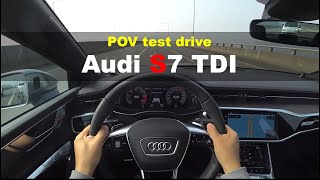 2021 Audi S7 3.0 TDI Quattro POV test drive