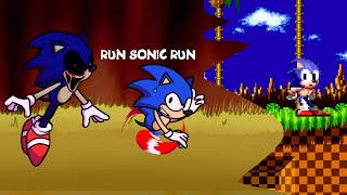 Fnf Sonic.exe Vs Sonic Confronting Yourself Run Sonic To Victory