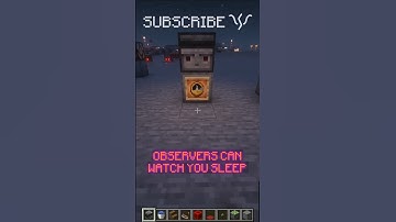OBSERVERS can WATCH YOU when you SLEEP!? | Redstone with PsiVolt #minecraft #redstone