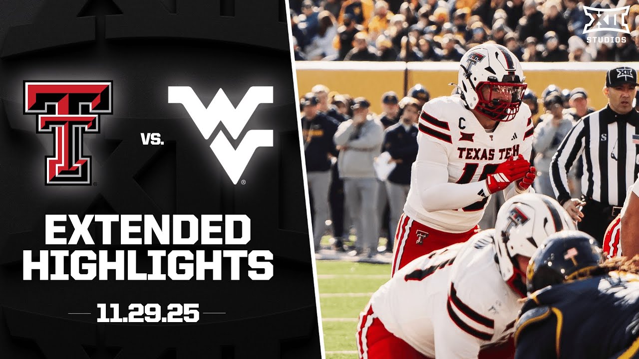 #5 Texas Tech vs. West Virginia Extended Highlights | 2025 Big 12 Football