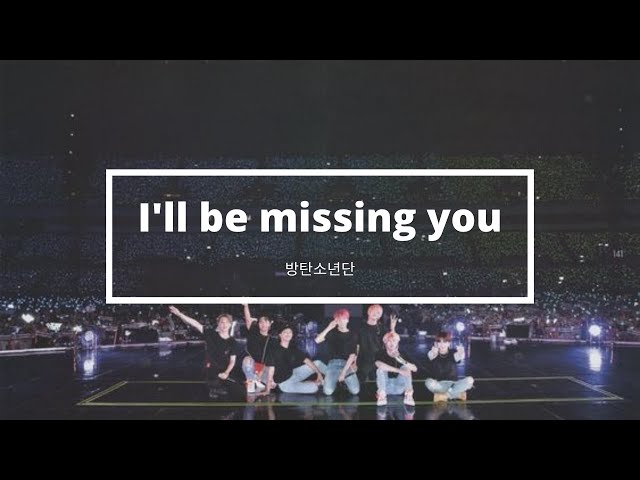 BTS (방탄소년단) - I'll be missing you cover (concert clips) class=