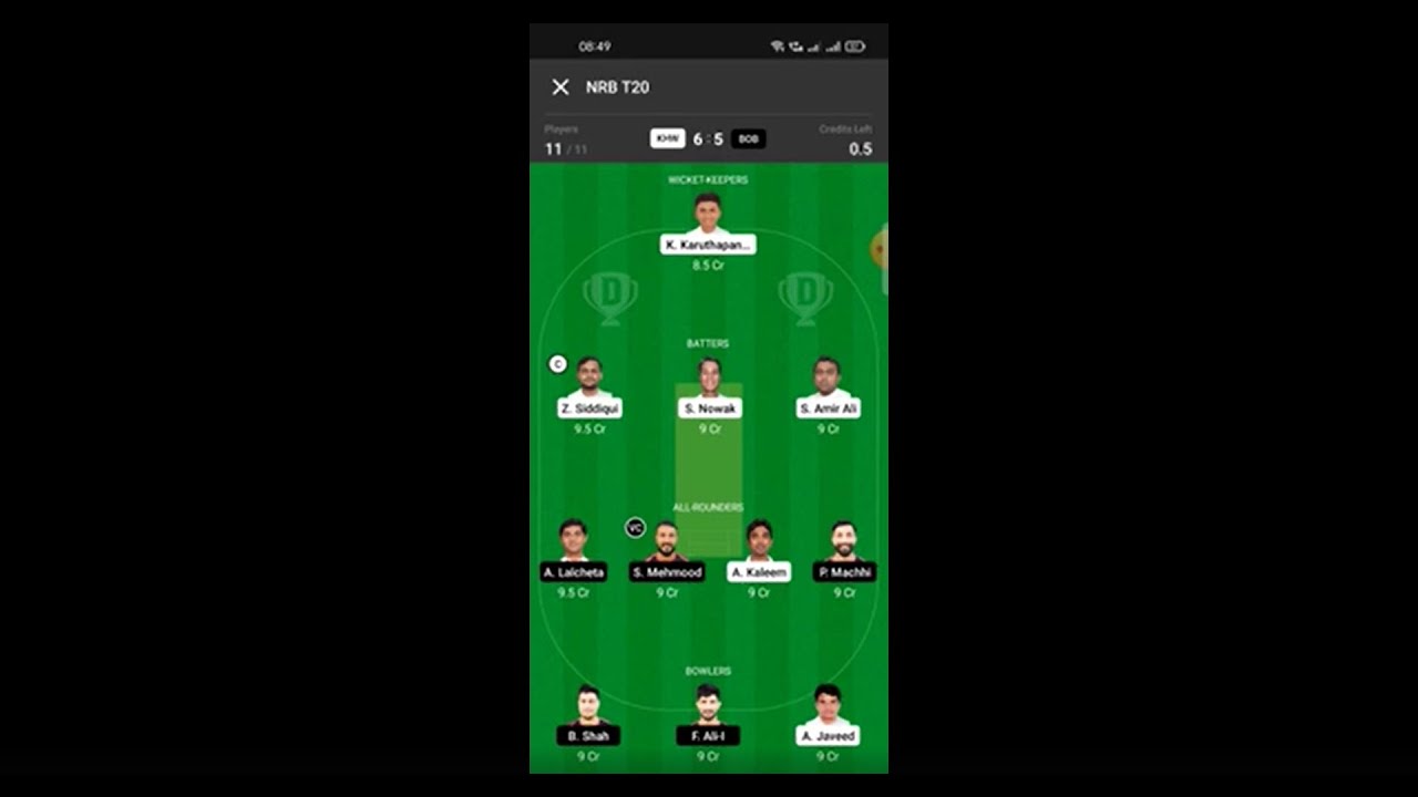 KHW VS BOB Dream11 | KHW VS BOB Dream11 | KHW VS BOB Dream11 team | khw vs bob