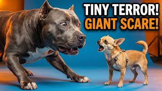 Try Not To Laugh Grey Pitbull Vs Feisty Chihuahua ultimate Compilation 