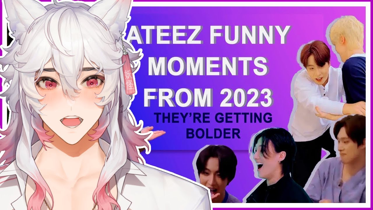Vtuber React To ATEEZ funny moments from 2023