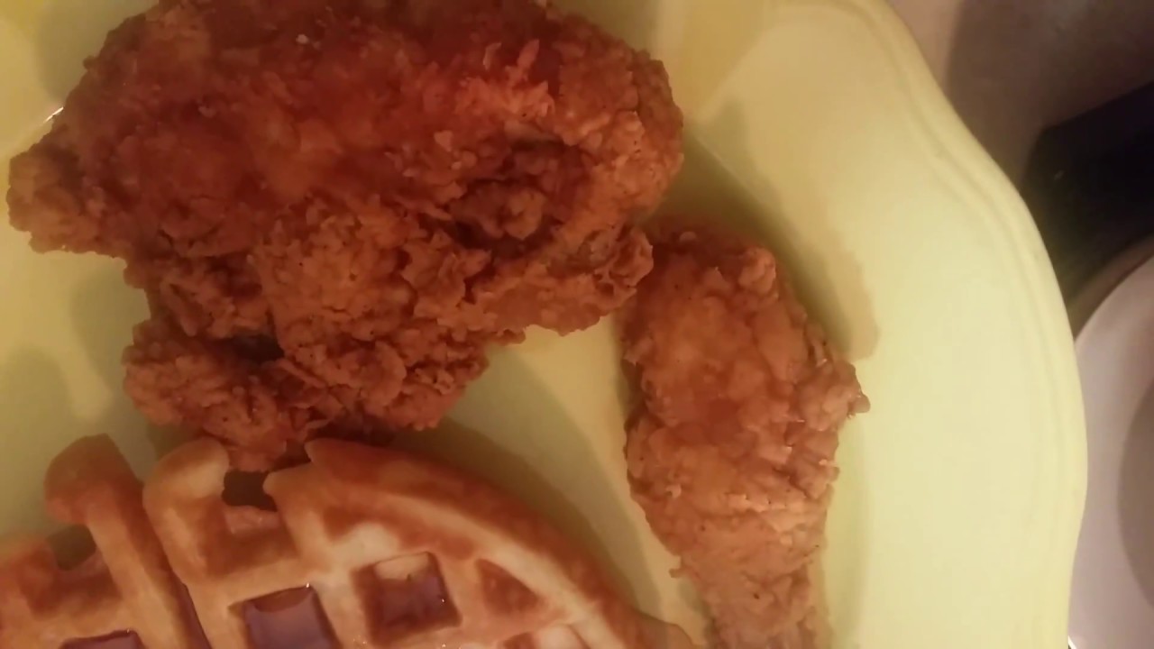 Homemade Chicken And Waffles Made With West Bend Waffles Maker