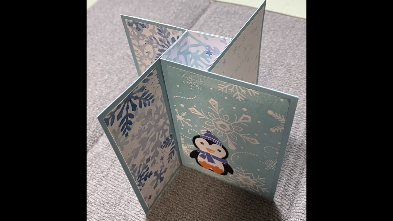 No. 146 Penguin Pinwheel Tower Card - YouTube