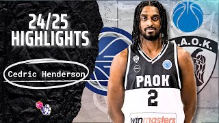Cedric Henderson Highlights 202425 Greece Gbl Fiba Europe Cup Paok Bc