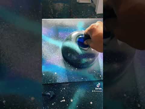 Making Spray Paint Art For The First Time! #shorts #spraypaint