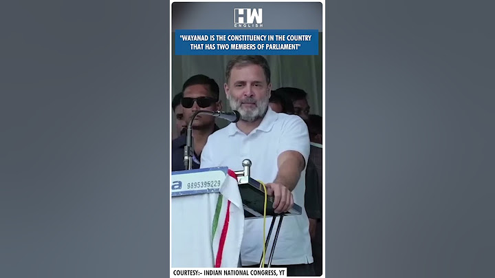 #Shorts | Rahul Gandhi: Wayanad Has Two MPs – Official and Unofficial | Priyanka Gandhi | Bypolls