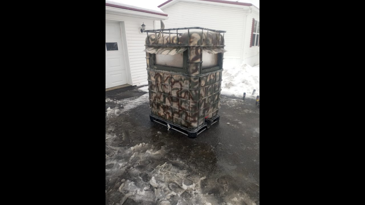 IBC TOTES HUNTING BLIND YouTube