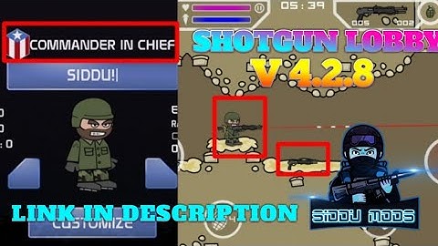 Mini Militia Shotgun lobby||Shotgun mod||V4.2.8||SIDDU MODS