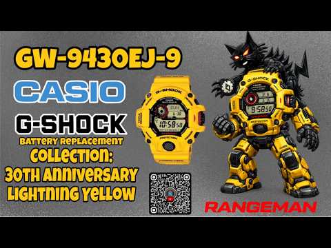 G-Shock GW-9430EJ-9 Lightning Yellow | Battery Swap on a 30th
