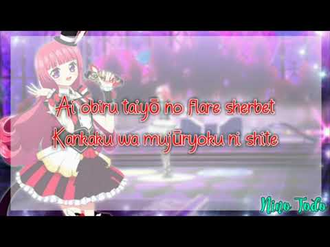 【HD】Pripara - 太陽のflare sherbet lyrics【中字】