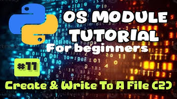 How to Create and Write to a File in Python (Method 2): OS Module Tutorial (Part 11)