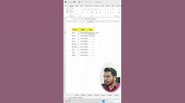 Automate Your Age Calculation in Excel: A Step-by-Step Guide #excel #financialmodeling #viral