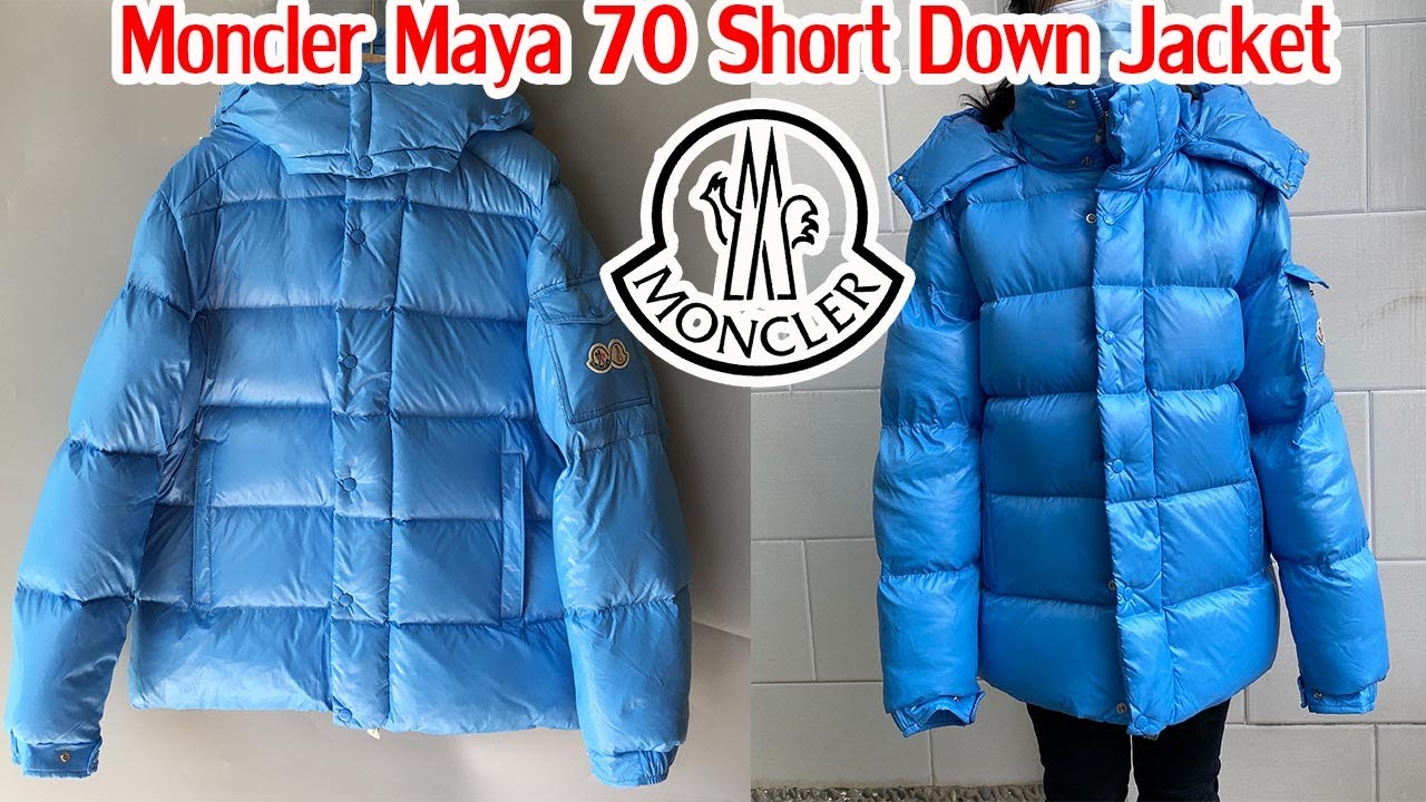 Moncler Maya 70 Short Down Jacket Sky Blue Review