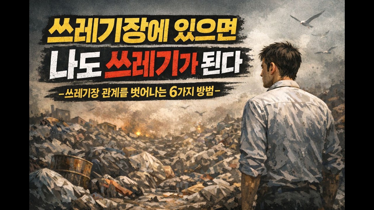 쓰레기장에 있으면 나도 쓰레기가 된다｜쓰레기장 관계를 벗어나는 6가지 방법