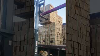 Unloading Process Of Brick Crenel- Good Tools And Machinery Make Work Easy