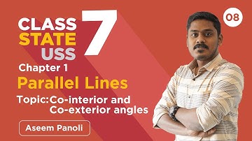 Co-interior and Co-exterior angles | Part 08 | Parallel lines | Maths Chapter 2 #maths #uss #class7