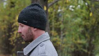 Czapka Zimowa Męska Czarna Bartollo Wool Town