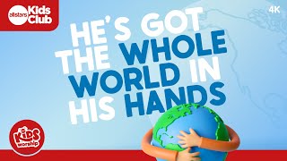 He's Got The Whole World In His Hands 🌎 NEW Christian Kids Worship Lyric Video #sundayschool #jesus