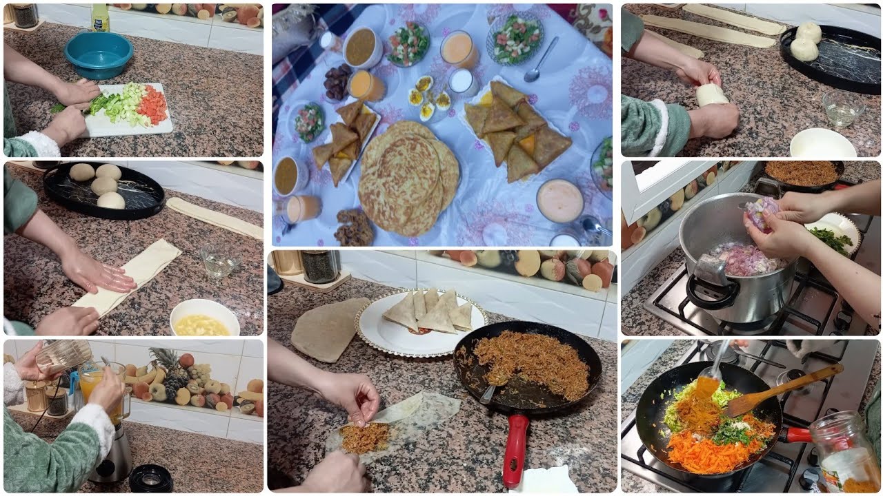 روتين متنوع عاشر 🌙 يوم رمضان جابها لي راجلي حتى الأخر لحظة شهيوات 💯🫰خفاف على قد جهدي