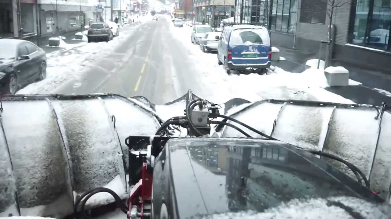 Sladder med snøplogen