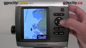 GPSMap 4XX and 5XX Chart Screen Overview with GPS City
