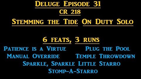 DCUO Deluge Feats Stemming The Tide