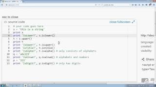 Python string part 3 (isalpha, isdigit, istitle, isalnum, isupper, islower) in Hindi