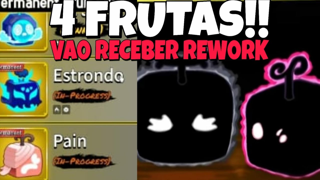 4 FRUTAS VÃO TER O REWORK NO BLOX FRUITS!! - Roblox - YouTube