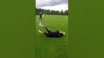 Low Diving Drill for goalkeepers! #football #soccer