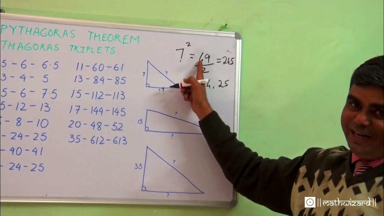 Pythagoras Triplets/Triples - YouTube