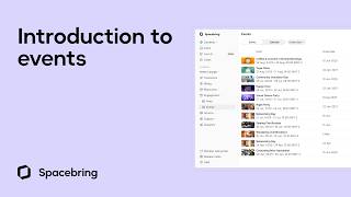 Introduction to events | Spacebring coworking space management software