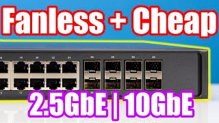 CHEAP Fanless 2.5GbE and 10GbE Switch TPLink TLSH1832