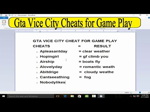 Image result for vice city car cheats codes