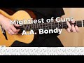 Mightiest of Guns - A.A. Bondy | Fingerstyle Guitar Cover / Play-Along + Tab