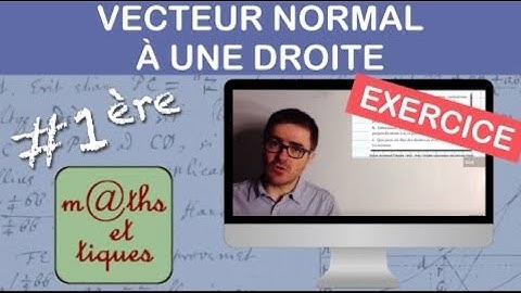 EXERCICE : Déterminer une équation cartésienne d