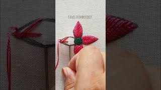 leaf embroidery design #embroidery #flowerdesigns