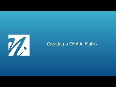 Creating a CMA in Matrix