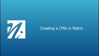 Creating a CMA in Matrix