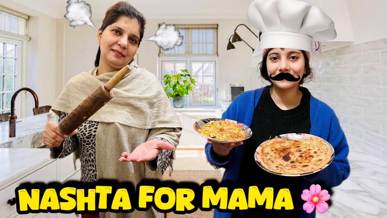 Subah Ka Pyara Surprise 🥞☕ | Nashta for Mama – First Time Ever🥰
