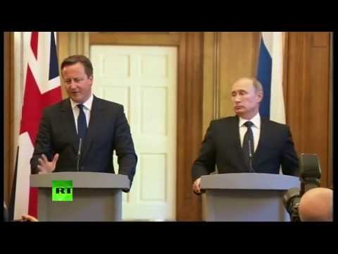 Пресс-конференция В. Путина и Д. Кэмерона в преддверии саммита G8