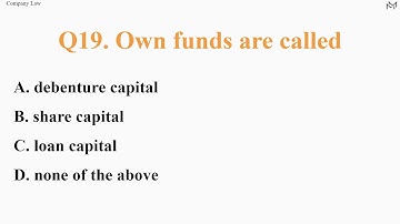 "Company Law" Practice Questions Part-1