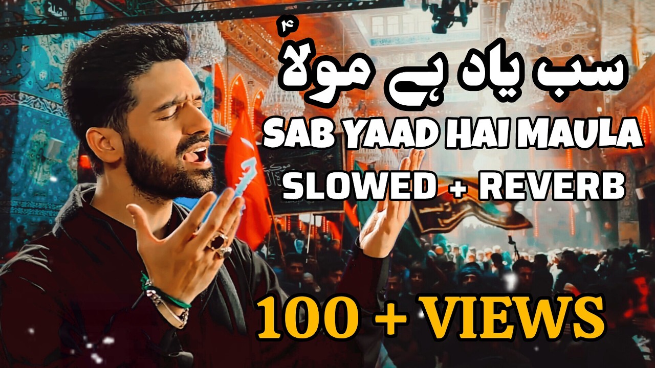 Ali Akbar Rizvi Sab Yaad Hai Maula | Slowed + Reverb | Ali Akbar Rizvi - YouTube