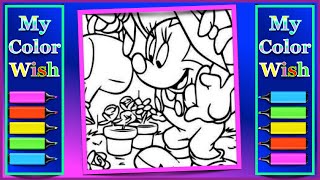 Disney Minnie Mouse Coloring Page My Color Wish